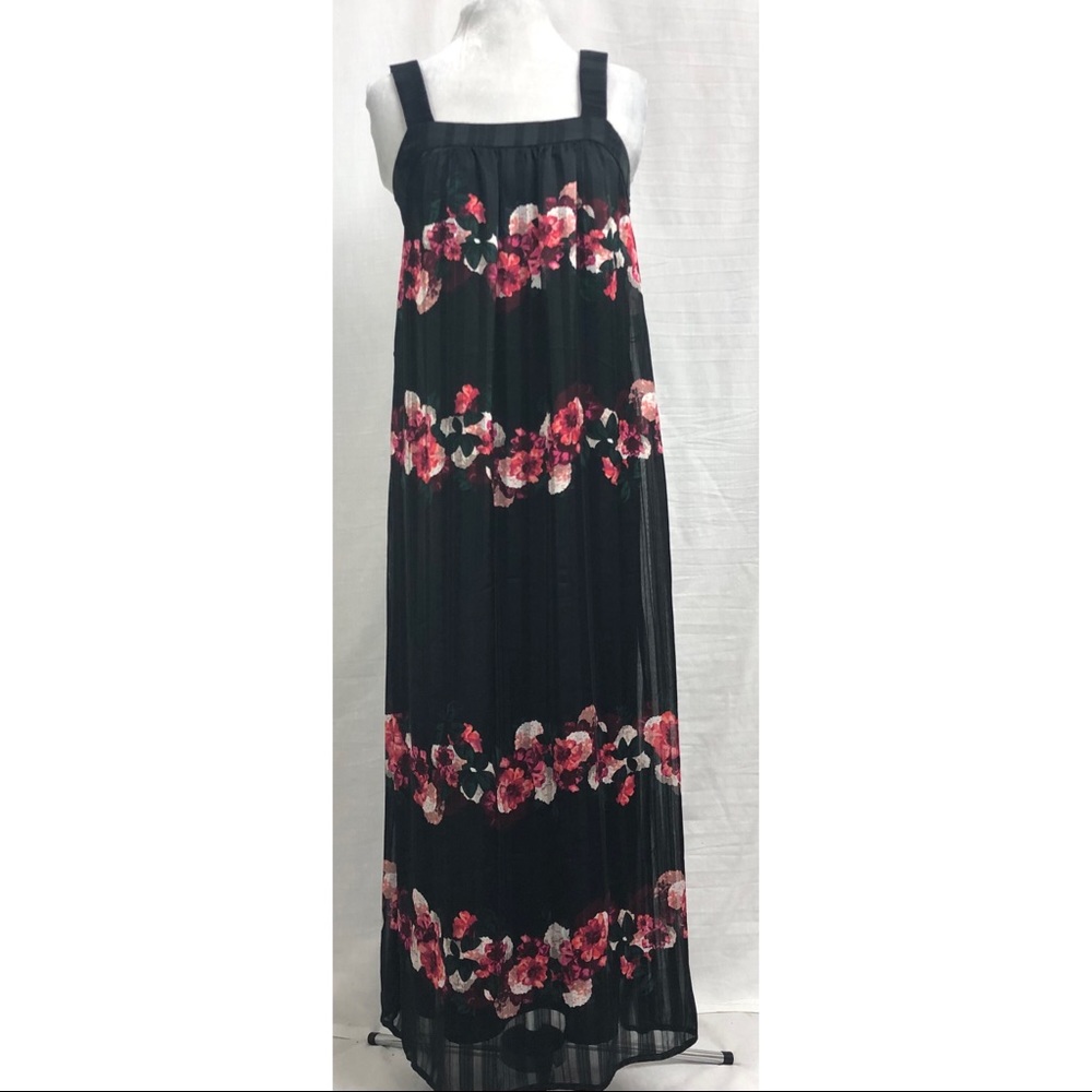 Banana Republic Lucia Floral Stripe Maxi Dress 2P